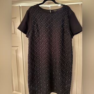 Nic + Zoe Elegant Black Textured Dress